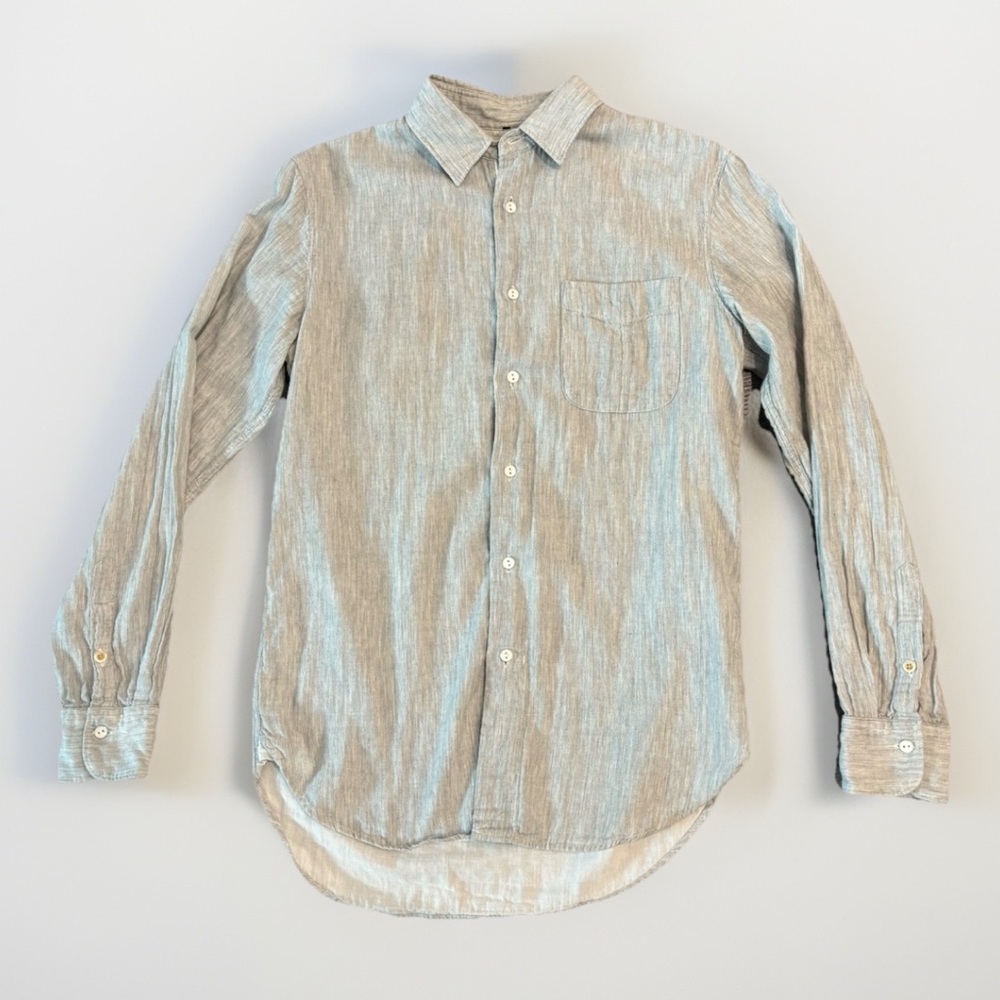 Rag & Bone Men's Gray Long Sleeve Button Up Cotton Shirt XS